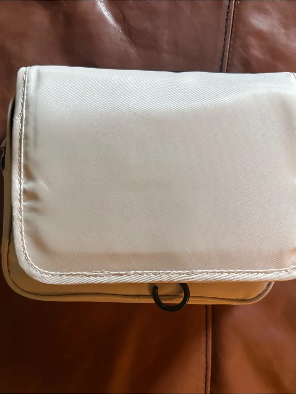 Cream Packing Cubes Travel Organizer Set with Gray Accents